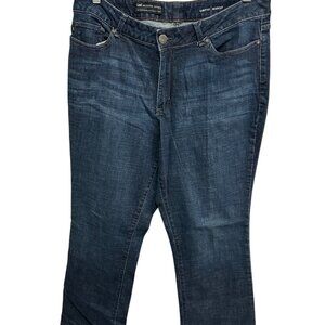 Lee Modern Series Dark Wash Curvy Fit Bootcut Jeans Size 16W Denim Flattering